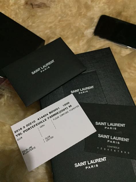 how to authenticate vintage ysl bag|YSL authenticity card.